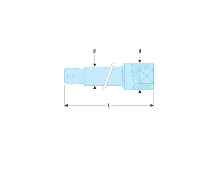 PROLONGADOR VASO 1/4 150 MM R.215