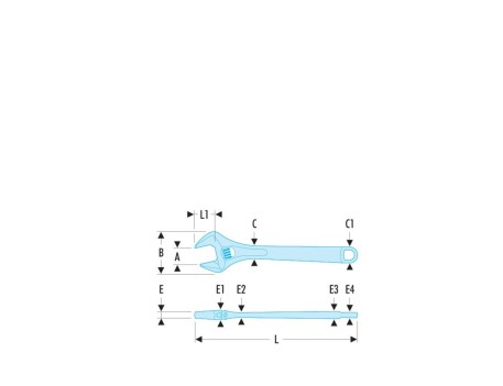 LLAVE INGLESA AJUSTABLE CROMADA 15 FACOM 113A.15C