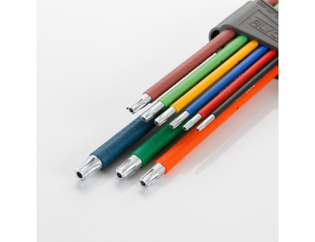 JUEGO 9 LLAVES TORX INV MULTICOLOR
