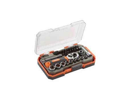 JUEGO DE VASOS Y ACCESORIOS 31 PZAS 1/4 ALYCO ORANGE