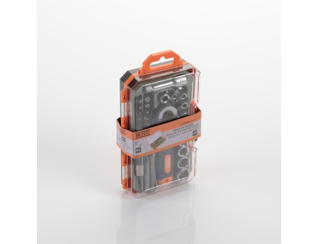 JUEGO DE VASOS Y ACCESORIOS 31 PZAS 1/4 ALYCO ORANGE