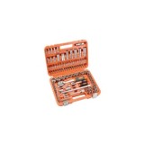JUEGO DE LLAVES Y ACCESORIOS 110 PZAS DE 1/2 - 1/4 ALYCO ORANGE