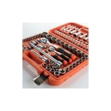 JUEGO DE LLAVES Y ACCESORIOS 110 PZAS DE 1/2 - 1/4 ALYCO ORANGE
