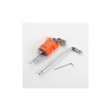 JUEGO 9 LLAVES TORX INVIOLABLES, SOPORTE DE PLÁSTICO ALYCO ORANGE
