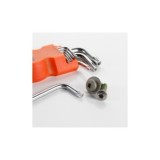 JUEGO 9 LLAVES TORX INVIOLABLES, SOPORTE DE PLÁSTICO ALYCO ORANGE