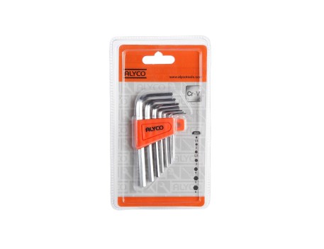 JUEGO 7 LLAVES ALLEN ALYCO ORANGE SOPORTE PLÁSTICO