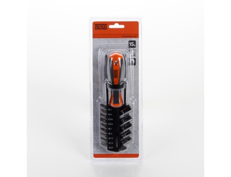 JGO. 15PZS ADAPTADOR+VASOS+PUNTAS ALYCO ORANGE