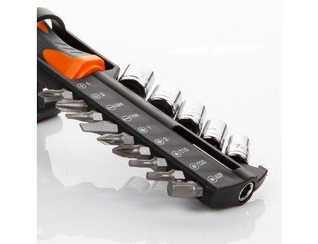 JGO. 15PZS ADAPTADOR+VASOS+PUNTAS ALYCO ORANGE