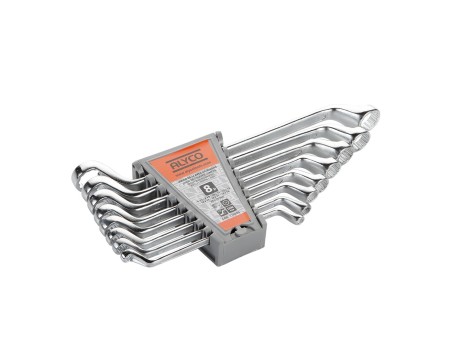 JUEGO DE LLAVES DE ESTRELLA ACODADAS, CAJA DE CARTON ALYCO ORANGE
