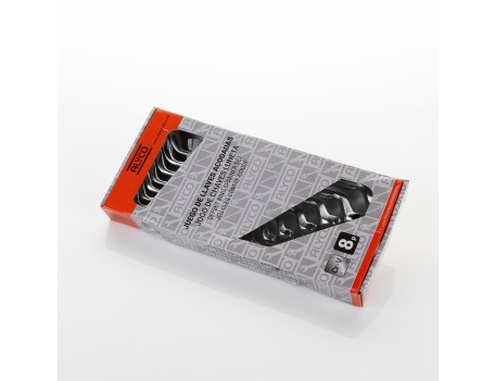 JUEGO DE LLAVES DE ESTRELLA ACODADAS, CAJA DE CARTON ALYCO ORANGE