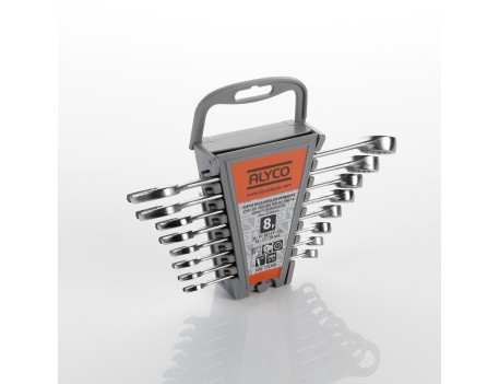 JUEGO DE LLAVES COMBINADAS 8 PZS ALYCO ORANGE
