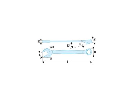 LLAVE MIXTA COMBINADA 14MM CROMO VANADIO 440.14