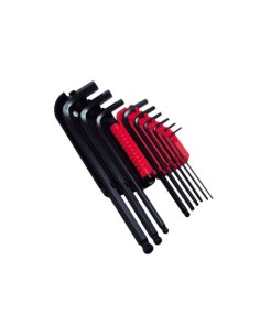 JUEGO 9 LLAVES ALLEN ESFÉRICAS 1.5-10MM