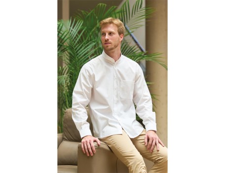 CAMISA POPLIN CUELLO MAO M/L ESSENTIAL