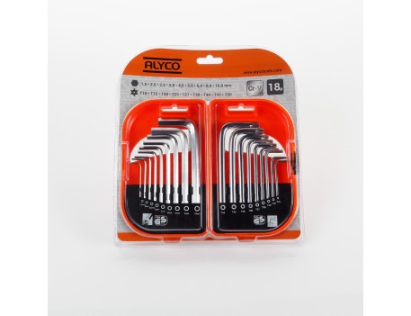 JGO. COMBINADO LLAV. ALLEN+TORX INV. ALYCO ORANGE