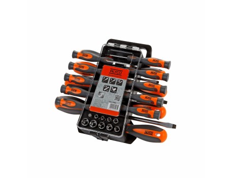 JUEGO COMBINADO 44 PZAS ALYCO ORANGE DESTORNILLAD.