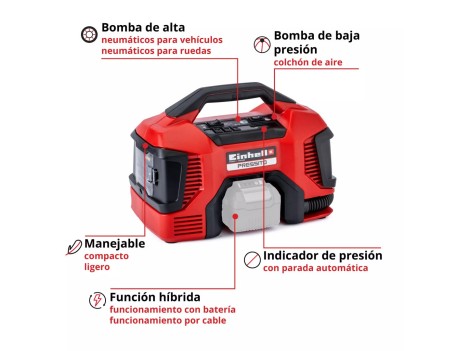 COMPRESOR AIRE HÍBRIDO PRESSITO EINHELL