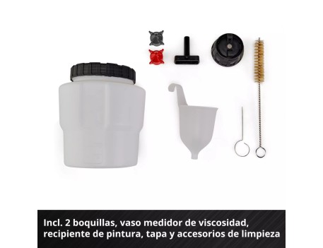 PISTOLA PINTURA HVLP 600ML TE-CP 20/600 NEUMÁTICA