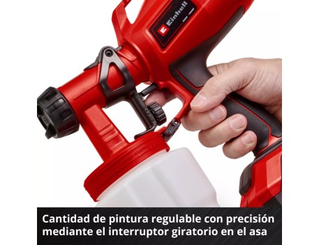 PISTOLA PINTURA HVLP 600ML TE-CP 20/600 NEUMÁTICA