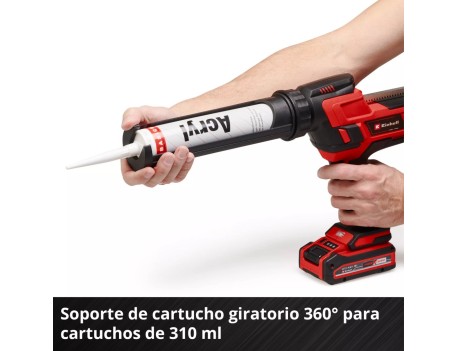PISTOLA SILICONA BATERÍA EINHELL TE-SG 18/10 LI 18V