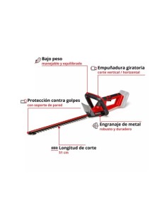CORTASETOS BATERÍA EINHELL GC-CH 18/50 LI 18V 50CM 2