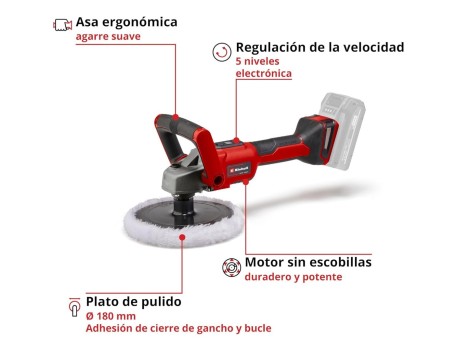 AUTOPULIDORA BATERÍA 18V 180MM PROFESIONAL