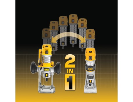 FRESADORA COMBO DEWALT 900W D26204K