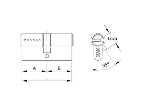 CILINDRO DE SEGURIDAD IFAM WX1000 30X40 MM 1000WX3040L