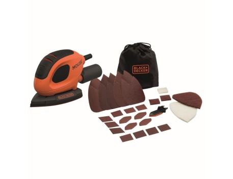 LIJADORA MOUSE BLACK+DECKER 55W 110MM BEW230BC-QS