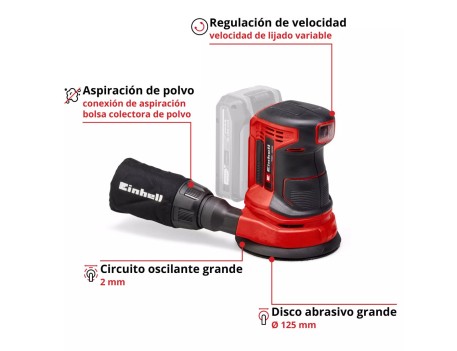 LIJADORA EXCÉNTRICA 18V PROFESIONAL