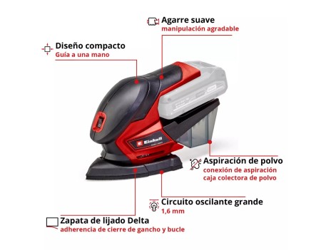 MULTI-LIJADORA SIN CABLE TE-OS 18/150 LI-SOLO