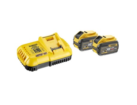 KIT 2 BAT. DEWALT 9AH XR FLEXVOLT + CARGADOR DCB118X2-QW