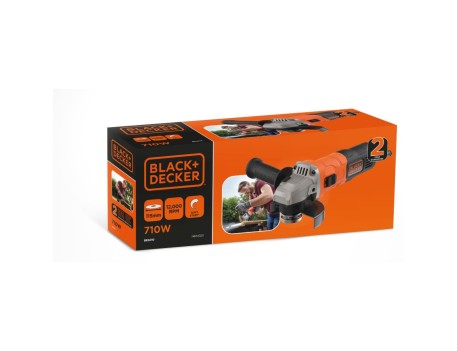 MINI AMOLADORA BLACK+DECKER 710W 115MM BEG010-QS