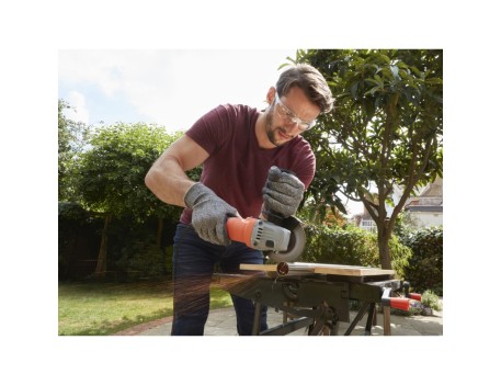 MINI AMOLADORA BLACK+DECKER 710W 115MM BEG010-QS