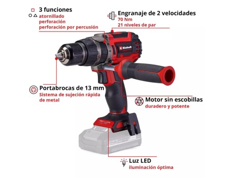 TALADRO PERCUTOR 18V TP-CD 18/70 LI-I BL SOLO