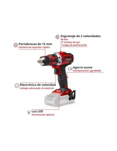 TALADRO SIN CABLE TE-CD 18/40 LI SOLO 40NM 18V 13MM 2
