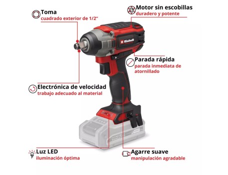LLAVE IMPACTO EINHELL IMPAXXO 18/230 18V 230NM