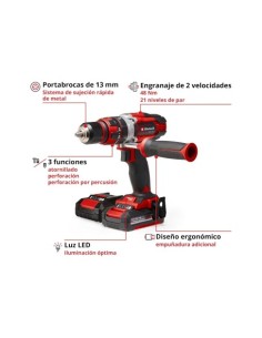 ATORNILLADOR IMPACTO 18V TE-CD 18/48 LI-I 2