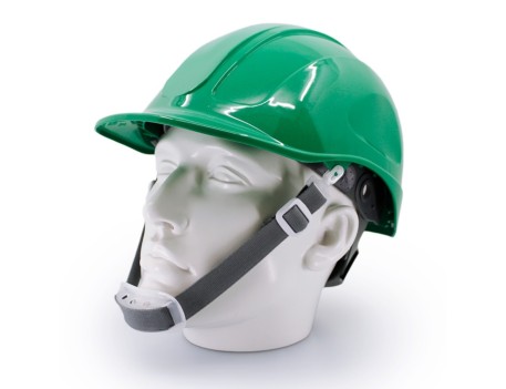 CASCO DE PROTECCIÓN VOLTOR ABS VERDE CON ATALAJE