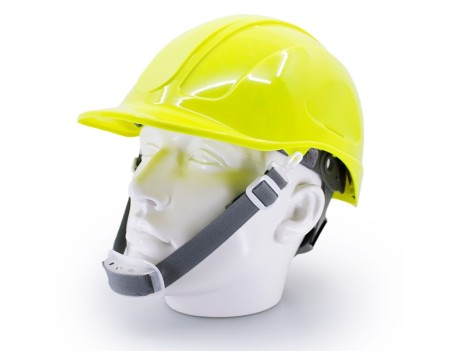 CASCO DE PROTECCIÓN VOLTOR ABS AMARILLO CON ATALAJE