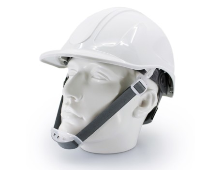 CASCO DE PROTECCIÓN VOLTOR ABS BLANCO CON BARBOQUEJO