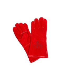 GUANTE WELDER-K SOLDADOR ROJO PIEL SERRAJE T-U