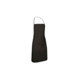 DELANTAL CHEF NEGRO CON PETO Y BOLSILLO VALENTO