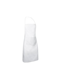 DELANTAL CHEF BLANCO CON PETO Y BOLSILLO VALENTO