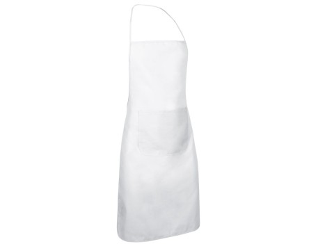 DELANTAL CHEF BLANCO CON PETO Y BOLSILLO VALENTO