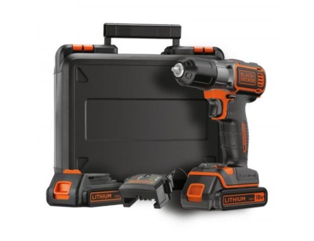 TALADRO ATORNILLADOR BLACK+DECKER 18V AUTOSENSE AUTOSELECT BATERÍA LITIO KITBOX