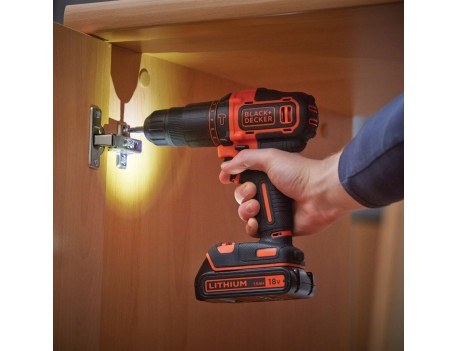 TALADRO PERCUTOR BLACK+DECKER 18V BDCHD18K-QW