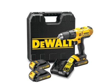 TALADRO PERCUTOR DEWALT 18V 3 BATERÍAS DCD776C3