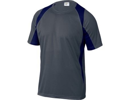 CAMISETA TÉCNICA BALI GRIS/MARINO DELTAPLUS