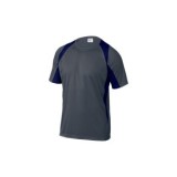 CAMISETA TÉCNICA BALI GRIS/MARINO DELTAPLUS